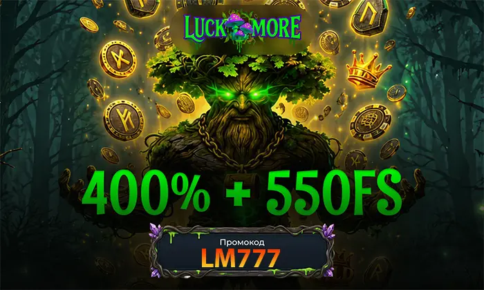 Бонусы официального сайта казино Luckmore